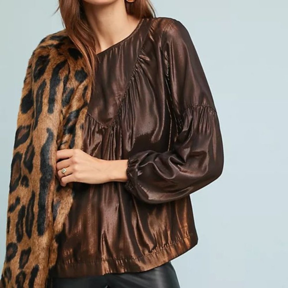 Merry Metallic Blouse by Amadi XS